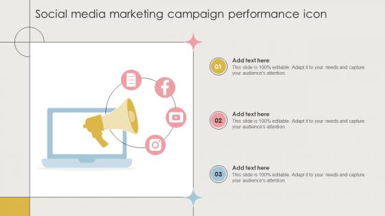 Social Media Marketing Campaign Performance Icon