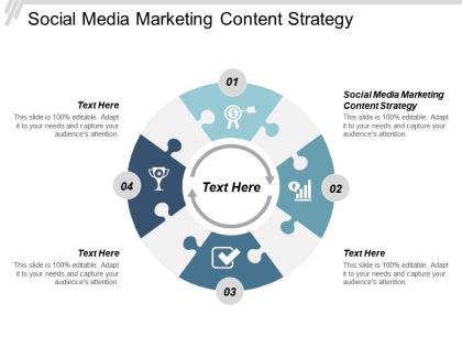 Social media marketing content strategy ppt powerpoint presentation slides designs cpb