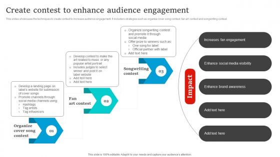 Social Media Marketing Create Contest To Enhance Audience Engagement Strategy SS V