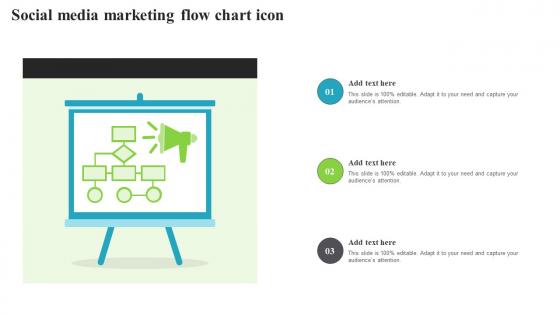 Social Media Marketing Flow Chart Icon