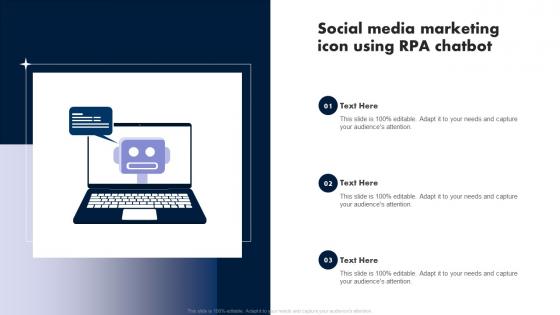 Social Media Marketing Icon Using RPA Chatbot