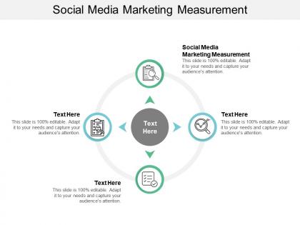 Social media marketing measurement ppt powerpoint presentation icon outline cpb