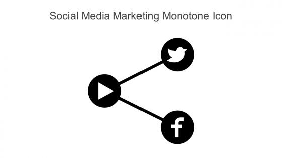 Social Media Marketing Monotone Icon In Powerpoint Pptx Png And Editable Eps Format
