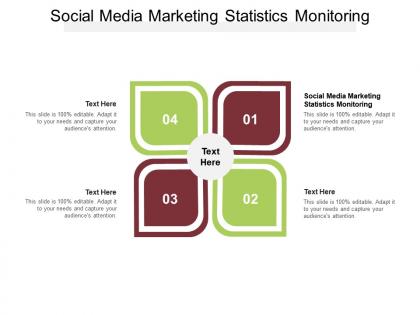 Social media marketing statistics monitoring ppt presentation professional grid cpb