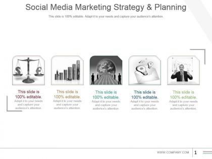 Social media marketing strategy and planning powerpoint slide presentation tips