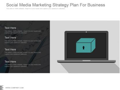 Social media marketing strategy plan for business sample of ppt presentation