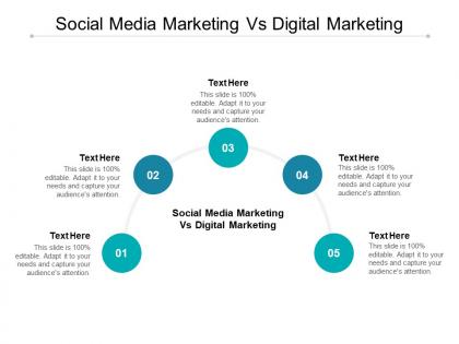 Social media marketing vs digital marketing ppt powerpoint presentation infographics cpb