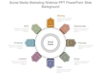 Social media marketing webinar ppt powerpoint slide background