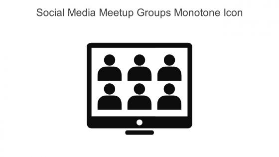 Social Media Meetup Groups Monotone Icon In Powerpoint Pptx Png And Editable Eps Format