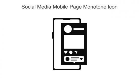 Social Media Mobile Page Monotone Icon In Powerpoint Pptx Png And Editable Eps Format