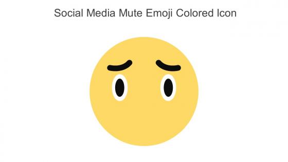 Social Media Mute Emoji Colored Icon In Powerpoint Pptx Png And Editable Eps Format