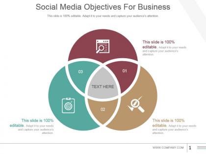 Social media objectives for business powerpoint slide rules