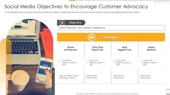 Social Media Objectives To Encourage Customer Advocacy