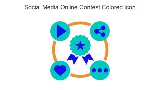Social Media Online Contest Colored Icon In Powerpoint Pptx Png And Editable Eps Format