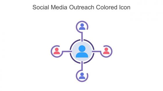 Social Media Outreach Colored Icon In Powerpoint Pptx Png And Editable Eps Format