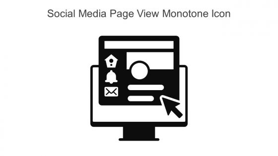 Social Media Page View Monotone Icon In Powerpoint Pptx Png And Editable Eps Format