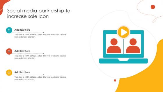 Social Media Partnership To Increase Sale Icon