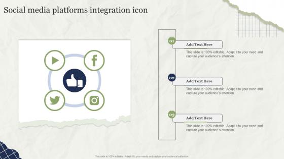Social Media Platforms Integration Icon