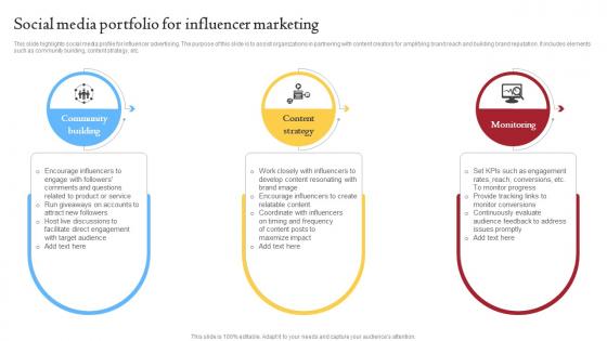 Social Media Portfolio For Influencer Marketing