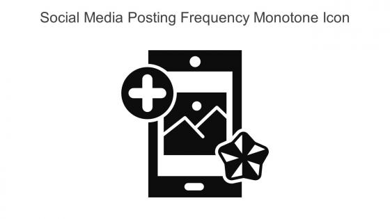 Social Media Posting Frequency Monotone Icon In Powerpoint Pptx Png And Editable Eps Format