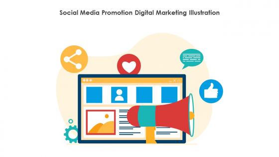 Social Media Promotion Digital Marketing Illustration