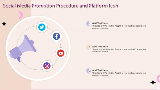 Social Media Promotion Procedure And Platform Icon