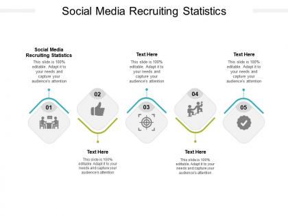 Social media recruiting statistics ppt powerpoint presentation ideas cpb