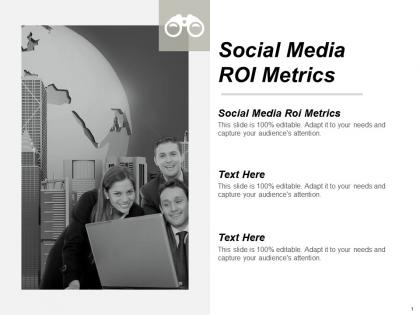 Social media roi metrics ppt powerpoint presentation pictures example introduction cpb