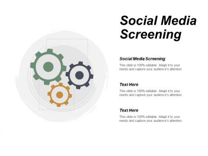 Social media screening ppt powerpoint presentation portfolio deck cpb