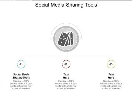 Social media sharing tools ppt powerpoint presentation gallery maker cpb