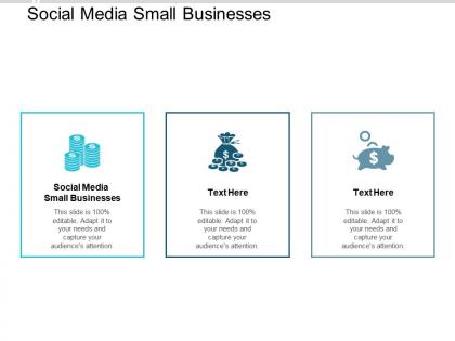 Social media small businesses ppt powerpoint presentation pictures example file cpb