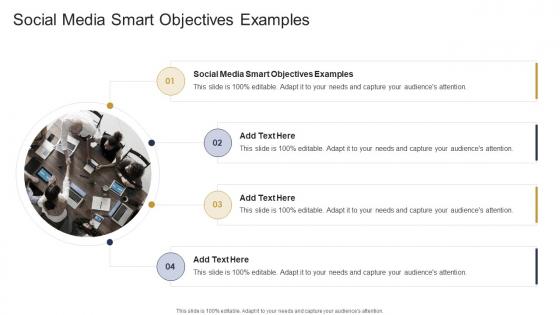 Social Media Smart Objectives Examples In Powerpoint And Google Slides Cpb