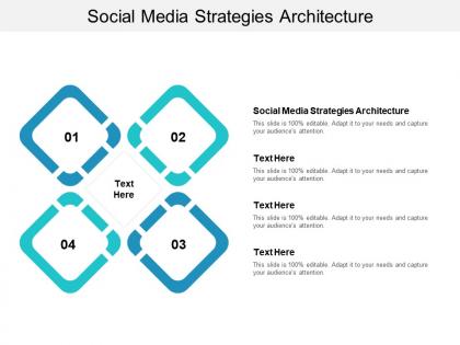 Social media strategies architecture ppt powerpoint presentation gallery icon cpb
