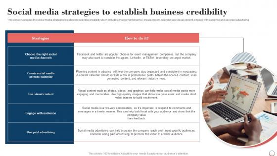 Social Media Strategies To Establish Business Credibility Event Planning Business Plan BP SS