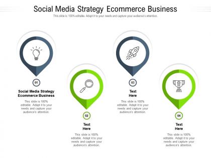 Social media strategy ecommerce business ppt powerpoint presentation show examples cpb