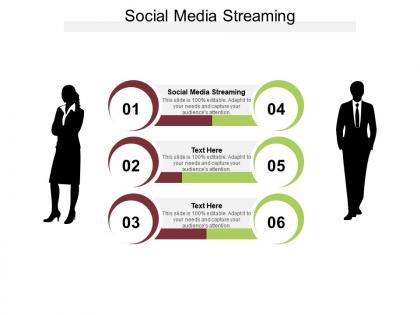 Social media streaming ppt powerpoint presentation infographic template cpb