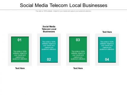 Social media telecom local businesses ppt powerpoint presentation file example cpb