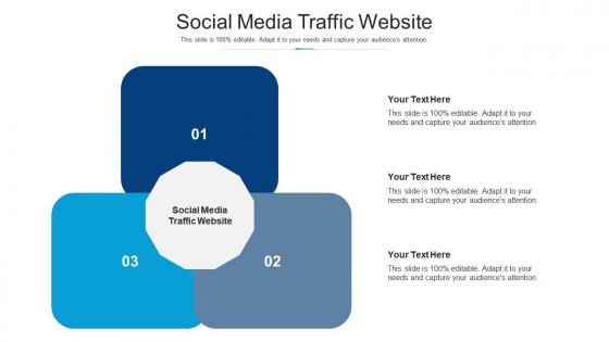 Social media traffic website ppt powerpoint presentation professional tips cpb