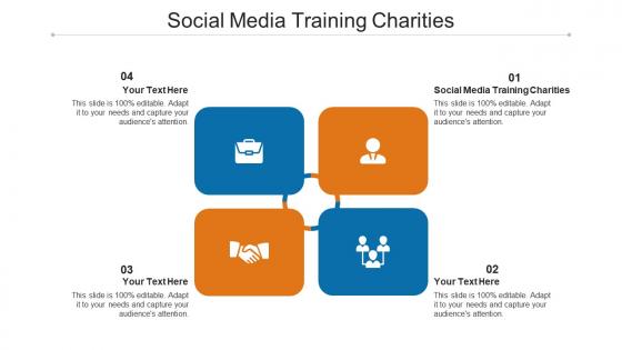 Social media training charities ppt powerpoint presentation model mockup cpb
