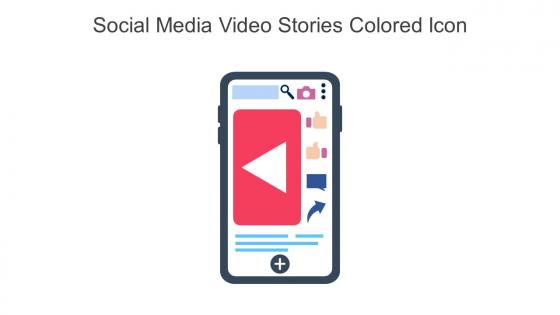 Social Media Video Stories Colored Icon In Powerpoint Pptx Png And Editable Eps Format