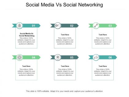 Social media vs social networking ppt powerpoint presentation show slide cpb