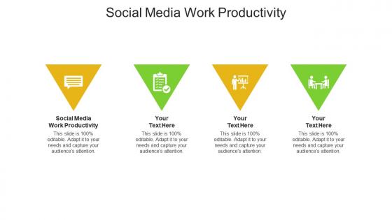 Social media work productivity ppt powerpoint presentation icon objects cpb
