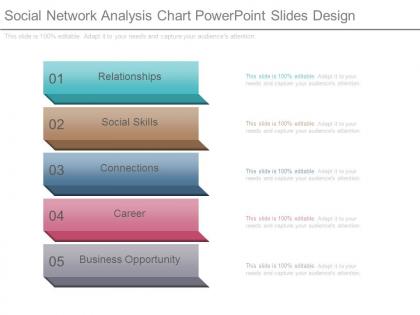 Social network analysis chart powerpoint slides design