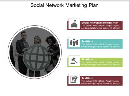 Social network marketing plan ppt powerpoint presentation gallery styles cpb