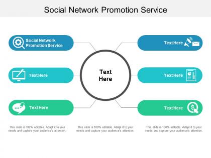 Social network promotion service ppt powerpoint presentation gallery ideas cpb