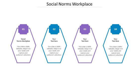 Social Norms Workplace Ppt Powerpoint Presentation Infographics Slide Download Cpb