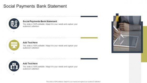 Social Payments Bank Statement In Powerpoint And Google Slides Cpb