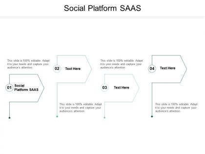 Social platform saas ppt powerpoint presentation outline topics cpb
