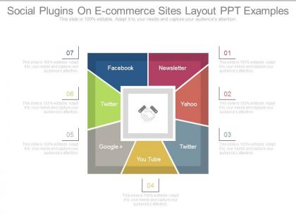Social plugins on e commerce sites layout ppt examples