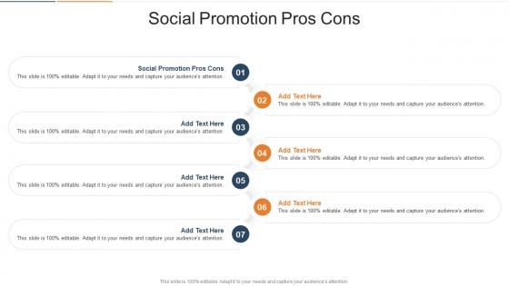 Social Promotion Pros Cons In Powerpoint And Google Slides Cpb